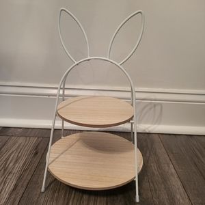 Target Bullseye Easter Bunny Rabbit Tiered Tray Table Decor